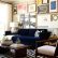 Creative Navy Blue Furniture Living Room 3