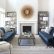 Excellent Navy Blue Furniture Living Room 1