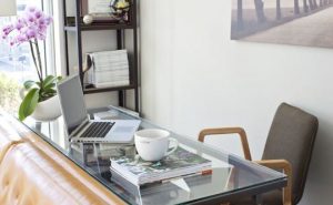 Home Office In Living Room