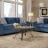 Lovely Navy Blue Furniture Living Room 2