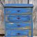 Stylish Distressed Blue Furniture 1